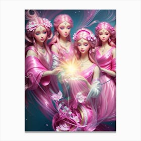 Fantasy Four Goddesses Canvas Print