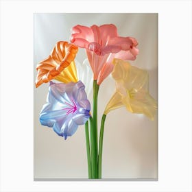 Dreamy Inflatable Flowers Gladiolus 2 Canvas Print