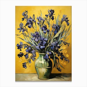 Irises In A Vase art print 1 Canvas Print