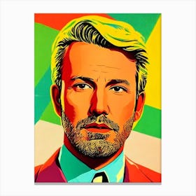 Ben Affleck Colourful Pop Movies Art Movies Canvas Print