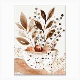 Autumn Leaves In A Bowl 2 Canvas Print