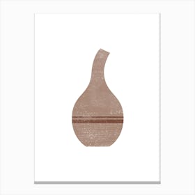 Minimal Bent Neck Vase Canvas Print