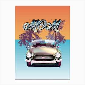 Mom Classic Car Canvas Print