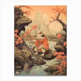 Wise Frog Japanese Style 1 Canvas Print