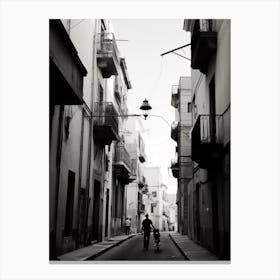 Cagliari, Italy, Mediterranean Black And White Photography Analogue 1 Canvas Print