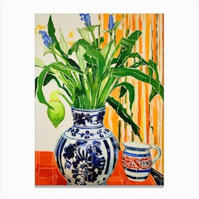 Flowers In A Vase Still Life Painting Bluebell 3 Canvas Print