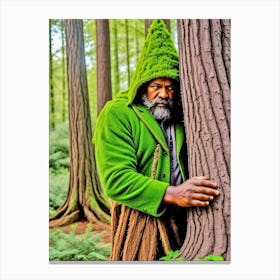 Man In The Woods Canvas Print