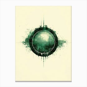 Green Circle Canvas Print