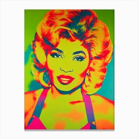 Tina Turner Colourful Pop Art Canvas Print