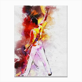 Smudge Freddie Mercury We Will Rock You Canvas Print
