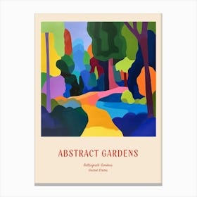 Colourful Gardens Bellingrath Gardens Usa 2 Red Poster Canvas Print