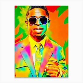 Lil Wayne 2 Colourful Pop Art Canvas Print