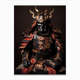 Japanese Samurai Illustration 3 Canvas Print