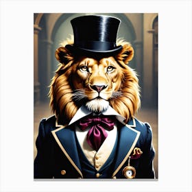 Gentleman Lion Canvas Print