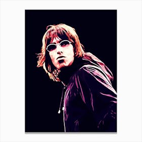 liam gallagher oasis britpop music band 16 Canvas Print