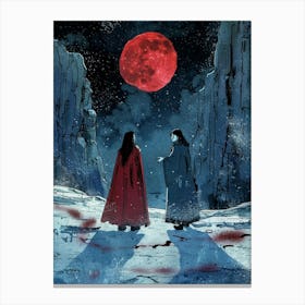 Red Moon 3 Canvas Print