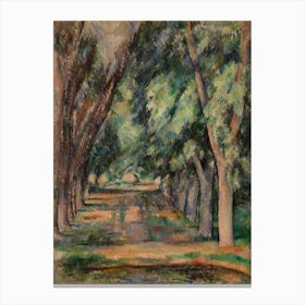 The Allée Of Chestnut Trees At The Jas De Bouffan, Paul Cézanne Canvas Print