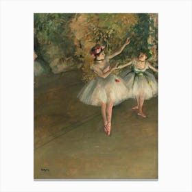 Two Dancers On A Stage, Edgar Degas Canvas Print