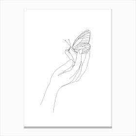 Butterfly In The Hand Toile