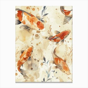 Watercolor Koi 17 Canvas Print