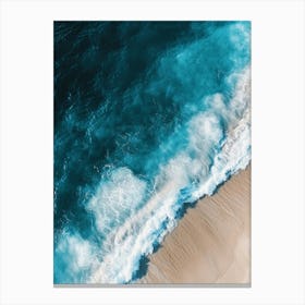 Aerial View Of A Beach 100 Canvas Print