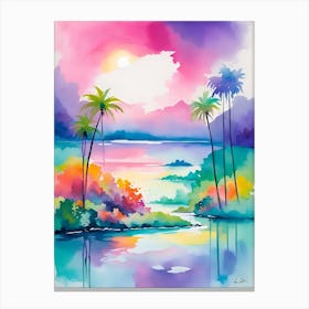 Tropical Sunset Canvas Print