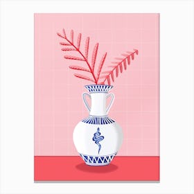 Snake Vase  Canvas Print