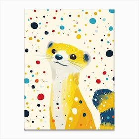 Yellow Ferret 1 Canvas Print