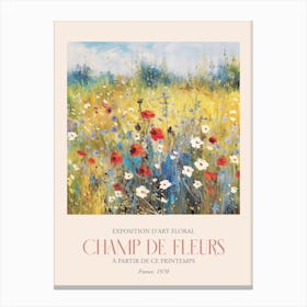 Champ De Fleurs, Floral Art Exhibition 16 Canvas Print