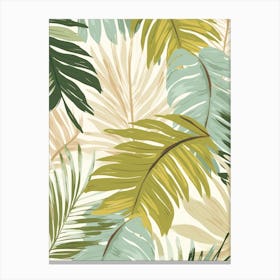 Tropical Leaves Pattern Canvas Print