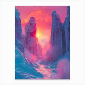 Ice Landscape Canvas Print