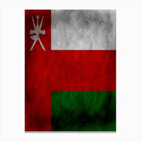 Oman Flag Texture Canvas Print