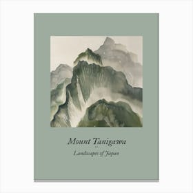 Landscapes Of Japan Mount Tanigawa 54 Canvas Print