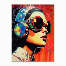 Music Diva | Retrofuturism Canvas Print