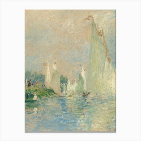 Claude Monet'S Sail Race Canvas Print