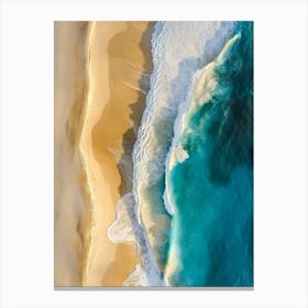 Aerial View Of A Beach 72 Canvas Print