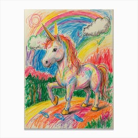 Rainbow Unicorn 5 Canvas Print