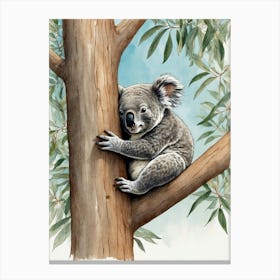 Koala In Tree Canvas Print