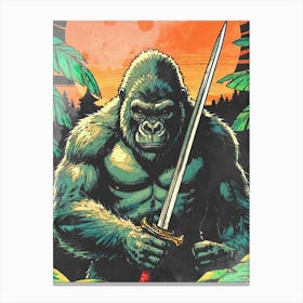 Gorilla Sword Canvas Print