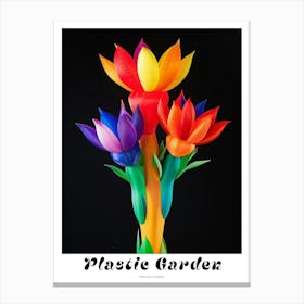 Bright Inflatable Flowers Poster Peacock Flower 2 Canvas Print