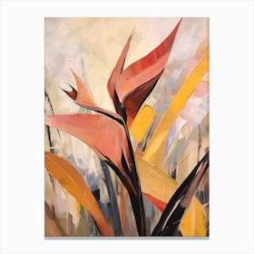 Fall Flower Painting Bird Of Paradise 1 Canvas Print