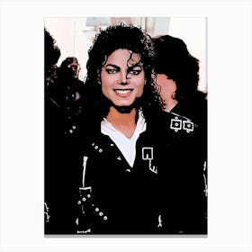 Michael Jackson king of pop music 1 Canvas Print