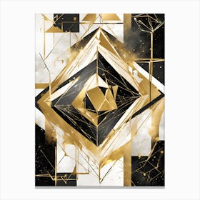 Geometric Abstract Painting Canvas Print