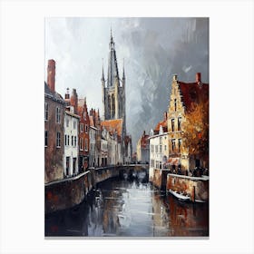 Bruges Canal 3 Canvas Print