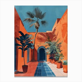 Courtyard, Morocco Canvas Print