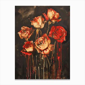 Blood Roses Canvas Print