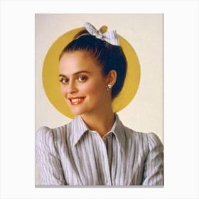 Alicia Silverstone Retro Collage Movies Canvas Print