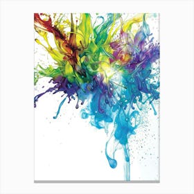 Colorful Splash Canvas Print