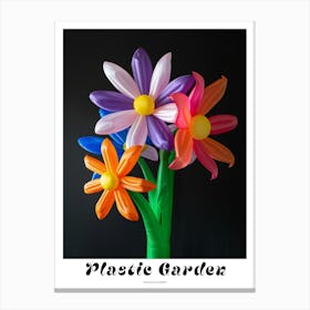 Bright Inflatable Flowers Poster Passionflower 1 Canvas Print