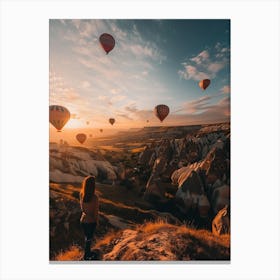 Hot Air Balloons In Cappadocia 2 Canvas Print